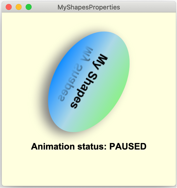 MyShapesProperties application with an invalidation listener