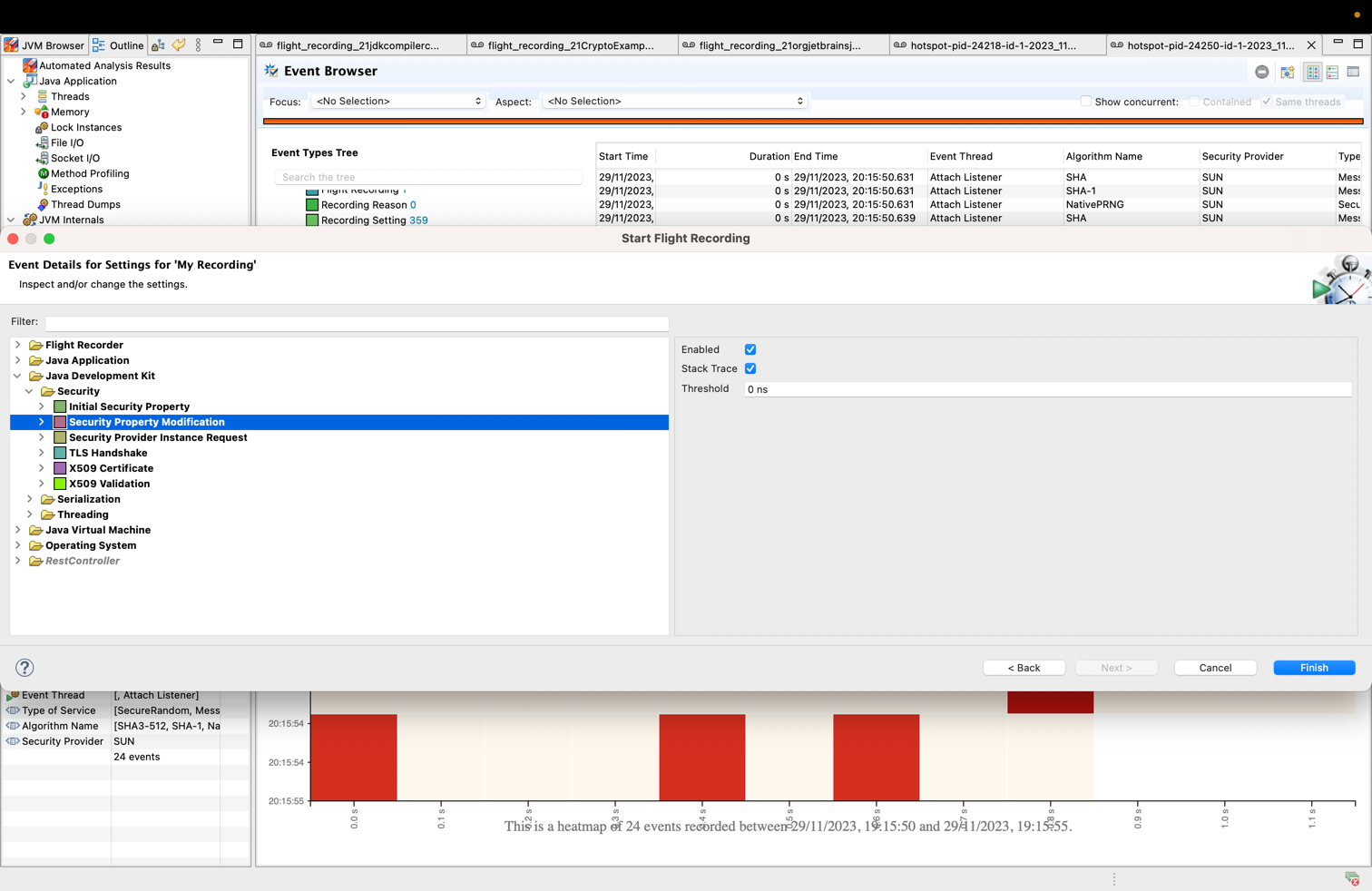 Customize Flight Recording via JMC
